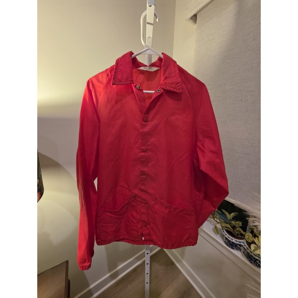 Vintage 1970s Red Don Alleson Windbreaker Medium